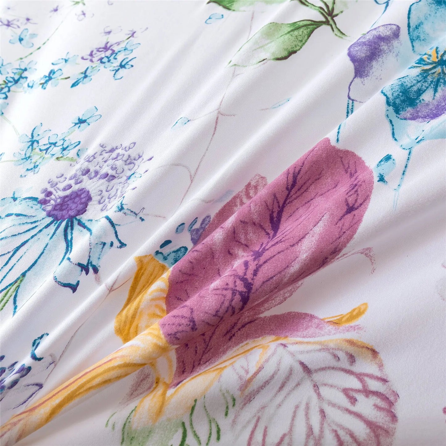 Funda Nórdica Flores Fantasia, tacto suave.