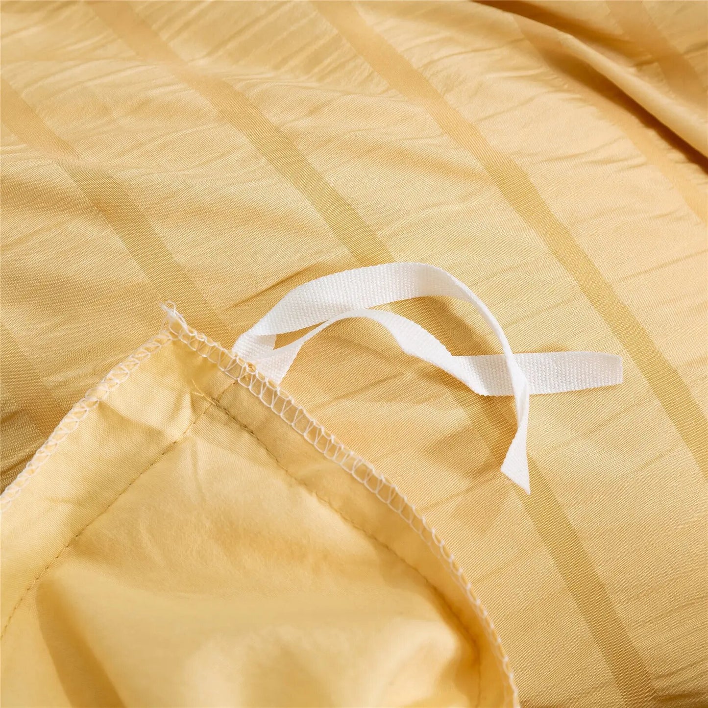 Funda Nórdica Rayas Amarillo con Relieve y suave al tacto.