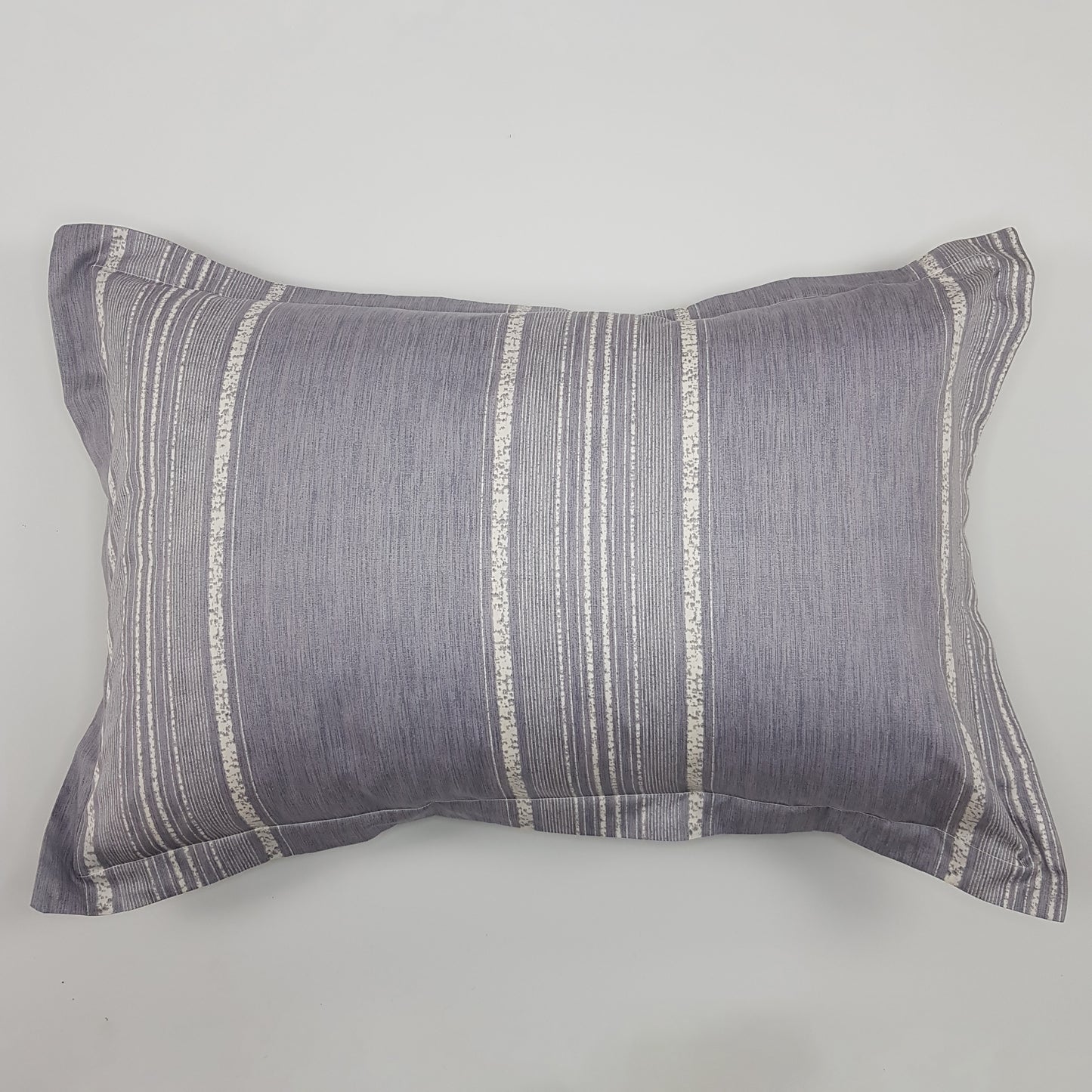 Funda de almohada con estampado de franjas, reversible. - Oma Home