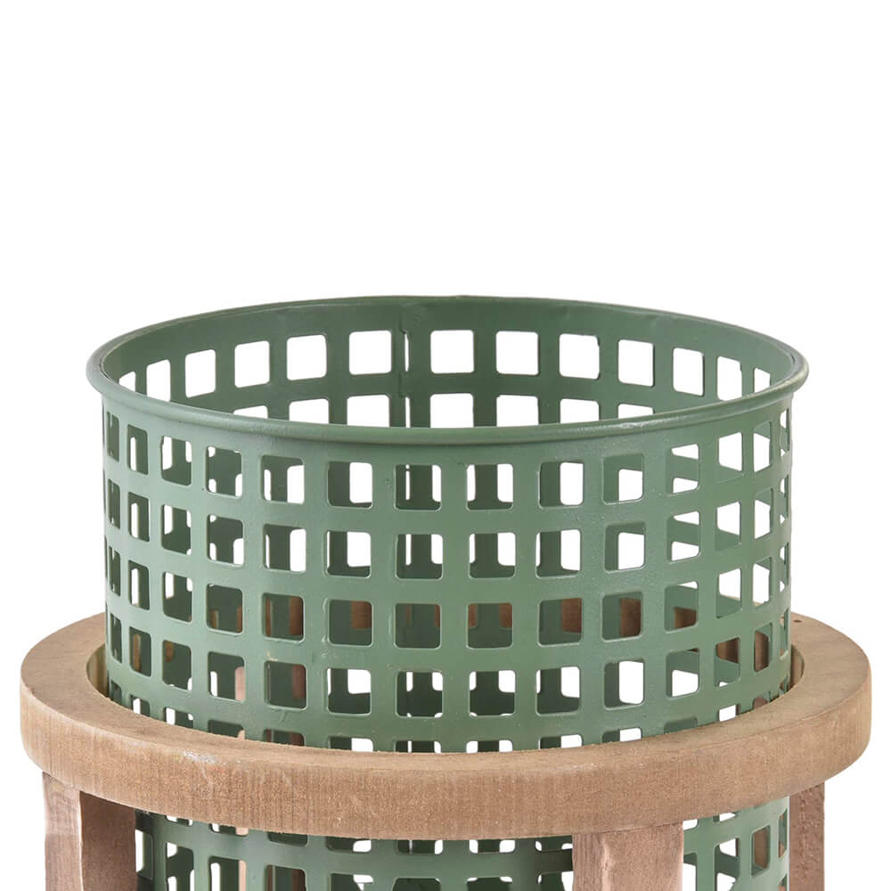 Plantador de madeira e metal. Elegância natural para interiores e exteriores. Forte, durável e fácil de limpar