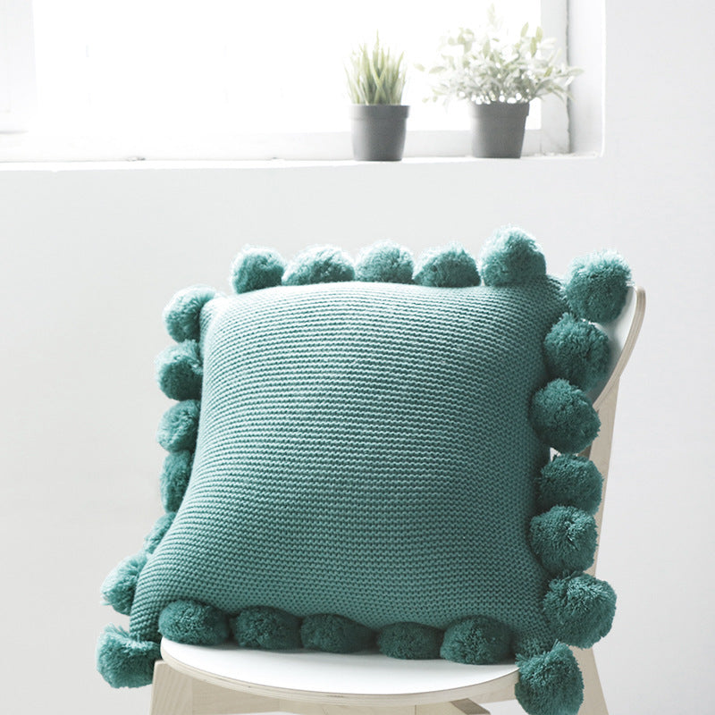 Cojines con pompones o borlas - Oma Home