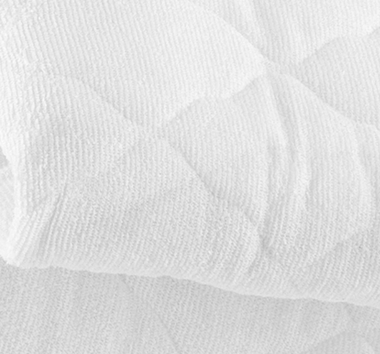 Protector de colchón acolchado. Color Blanco.