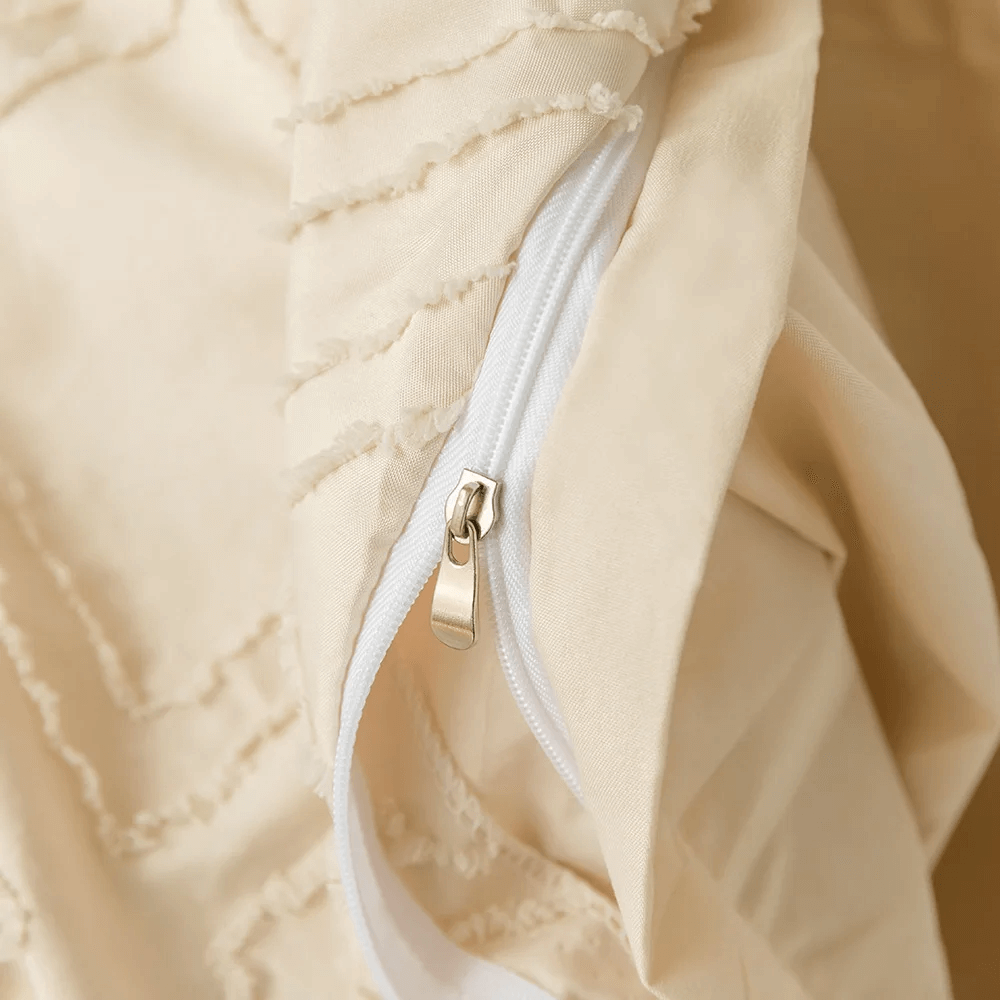 Funda Nórdica beige con rombos en relieve, moderna y extra suave.