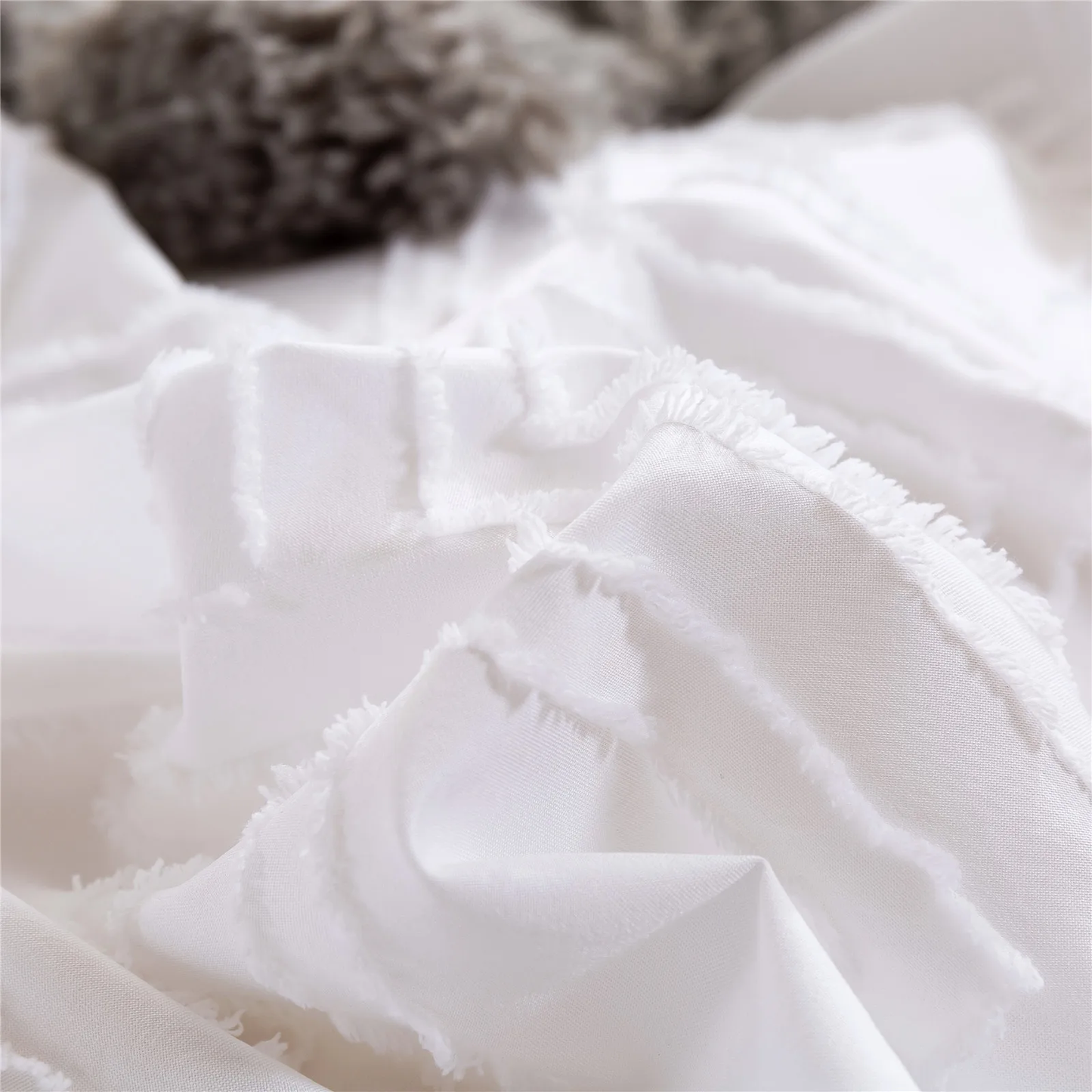 Funda Nórdica blanca con rombos en relieve, moderna y extra suave.