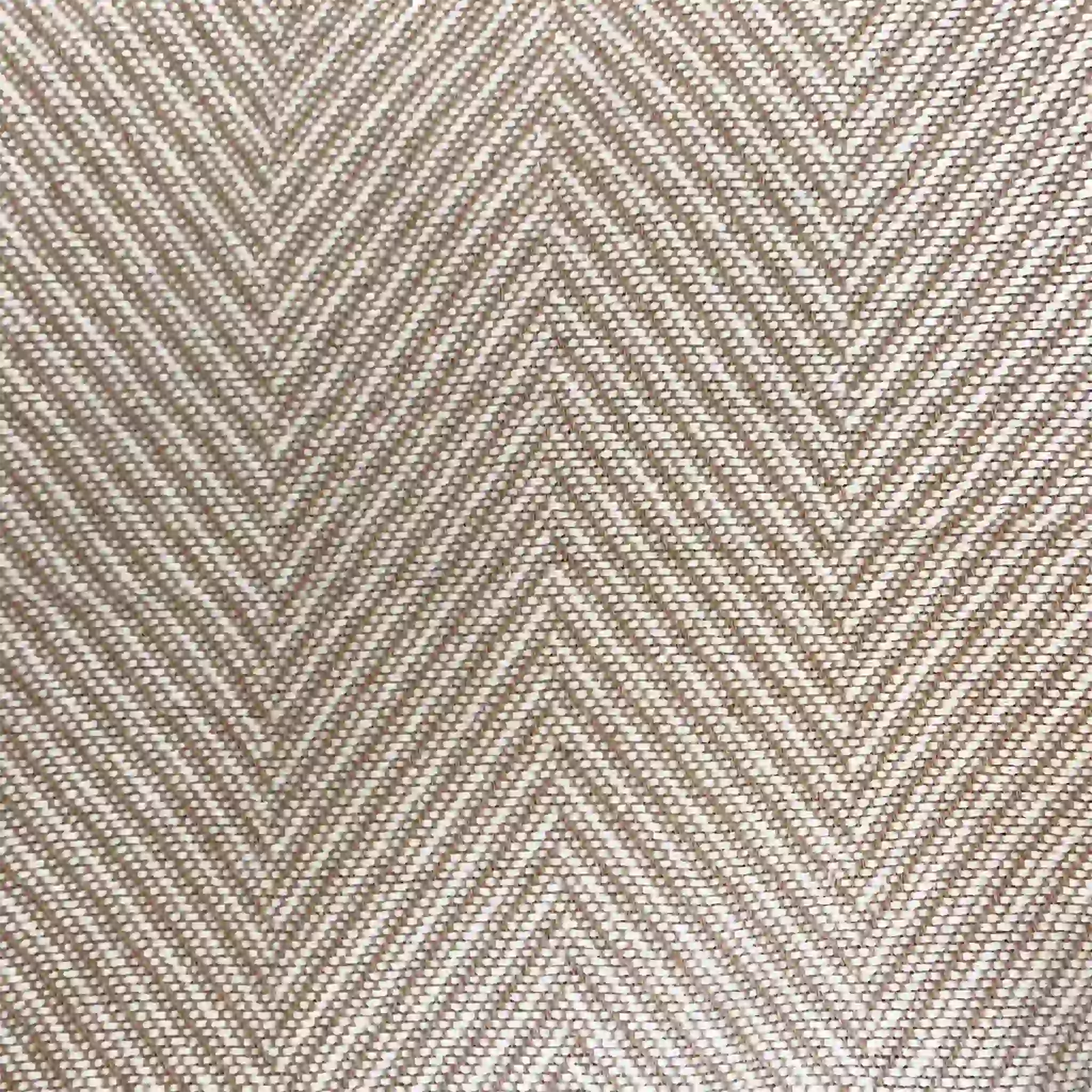 Primer plano de la textura transpirable del tejido Jacquard en forma de espiga. Composición 80% algodón y 20% poliéster que garantiza suavidad y resistencia.