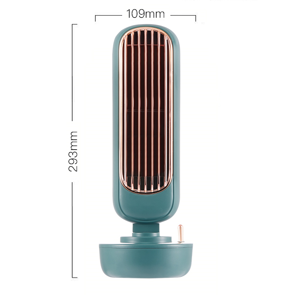Ventilador humidificador. Color verde. - Oma Home