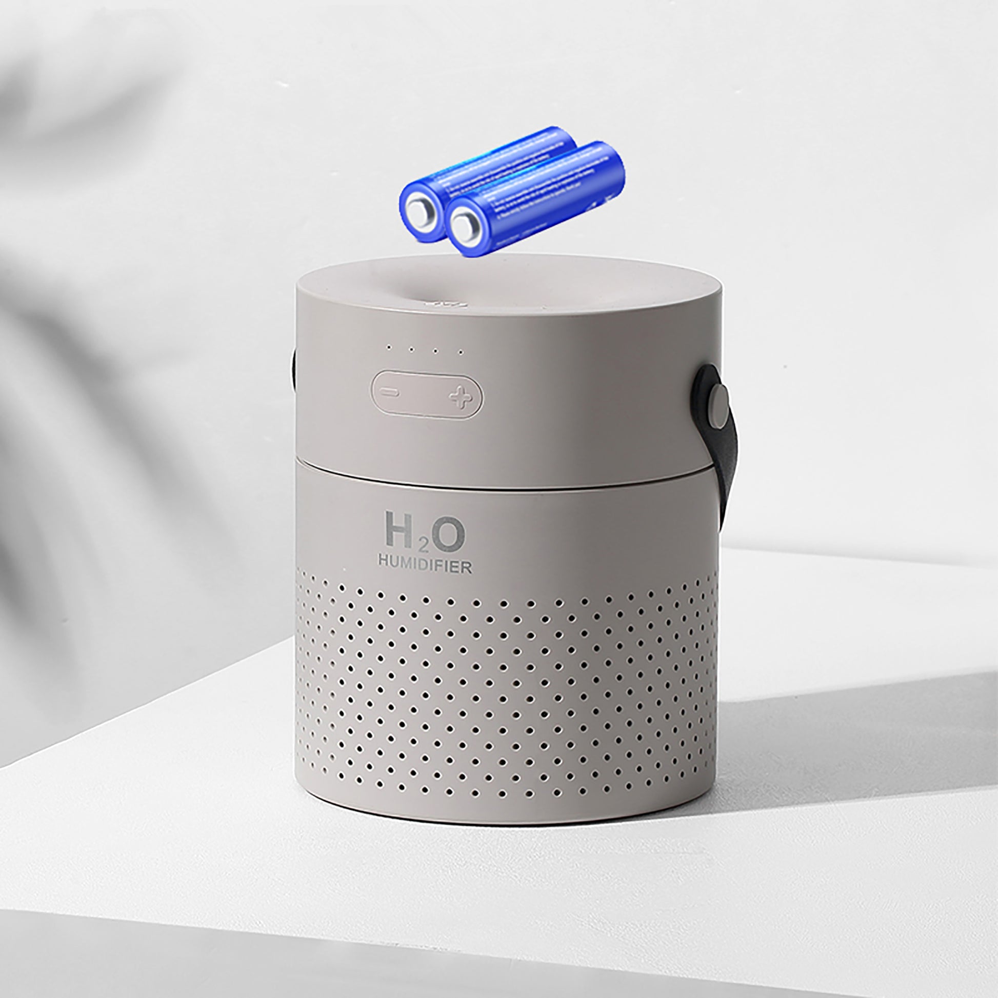 Humidificador Portátil Cylinder. Color Gris claro. - Oma Home