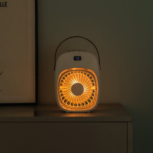 Ventilador humidificador portátil. Color blanco. - Oma Home