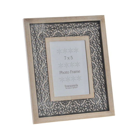 Marco de fotos madera 13x18. Relieve negro. - Oma Home