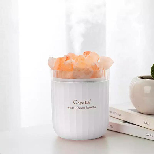 Humidificador Portátil Sal del Himalaya. Color Blanco. - Oma Home