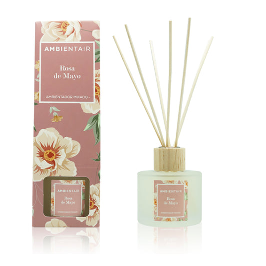 Difusor de aroma en sticks. Rosa de Mayo. - Oma Home