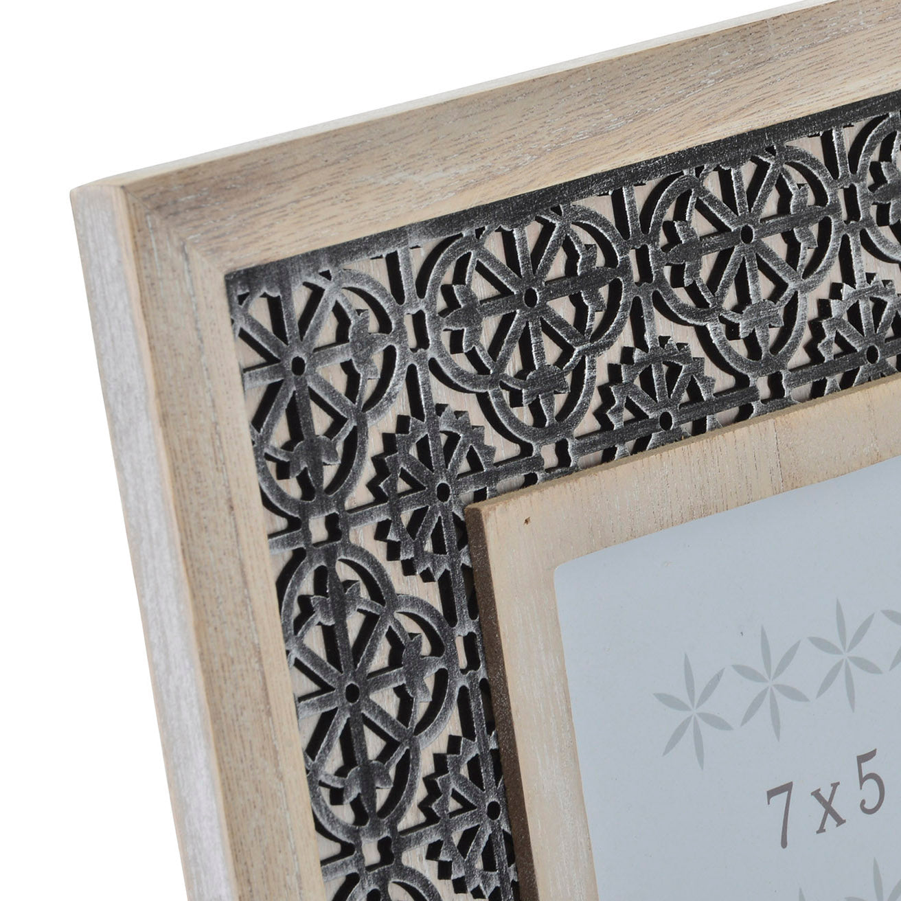 Marco de fotos madera 13x18. Relieve negro. - Oma Home