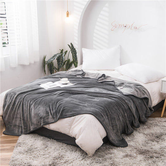 Manta polar color gris. - Oma Home