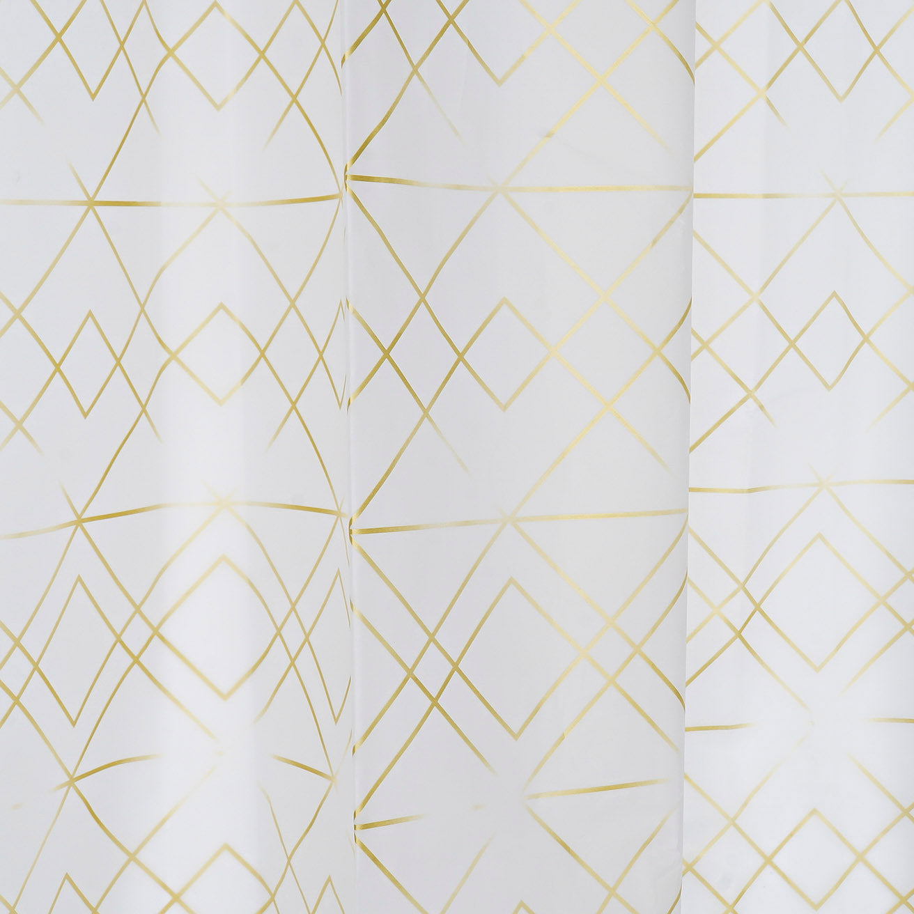 Cortina de baño. Geométrico gold. - Oma Home