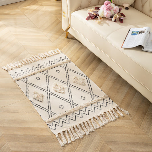 Alfombra Étnico rombos.  60 cm x 90 cm. - Oma Home