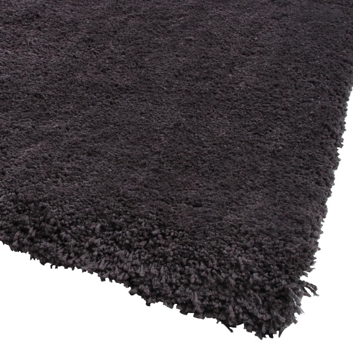 Alfombra pelo largo, color gris oscuro. - Oma Home