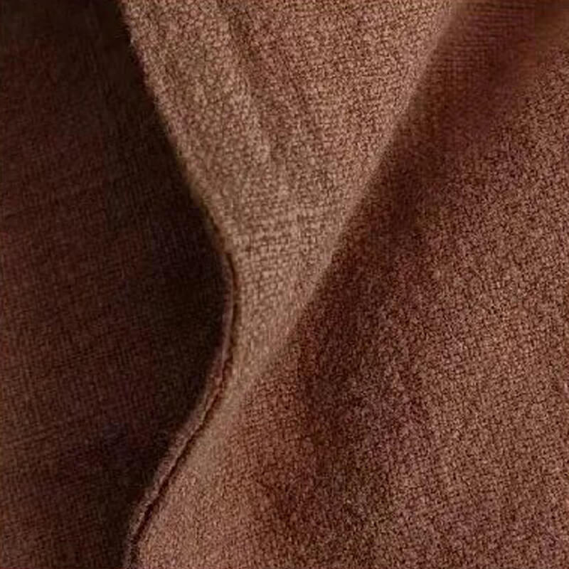 Capa de almofada em Linho Natural e Algodão Terracota: elegância minimalista para sua casa.