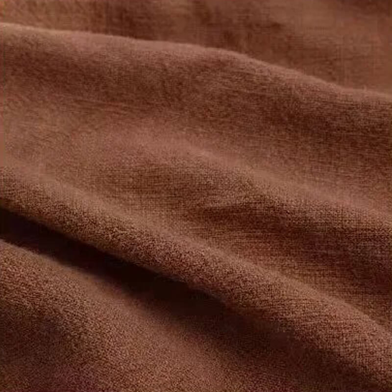 Capa de almofada em Linho Natural e Algodão Terracota: elegância minimalista para sua casa.