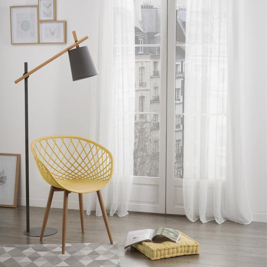Cortina visillo de gasa blanca. 140cm x 240cm - Oma Home