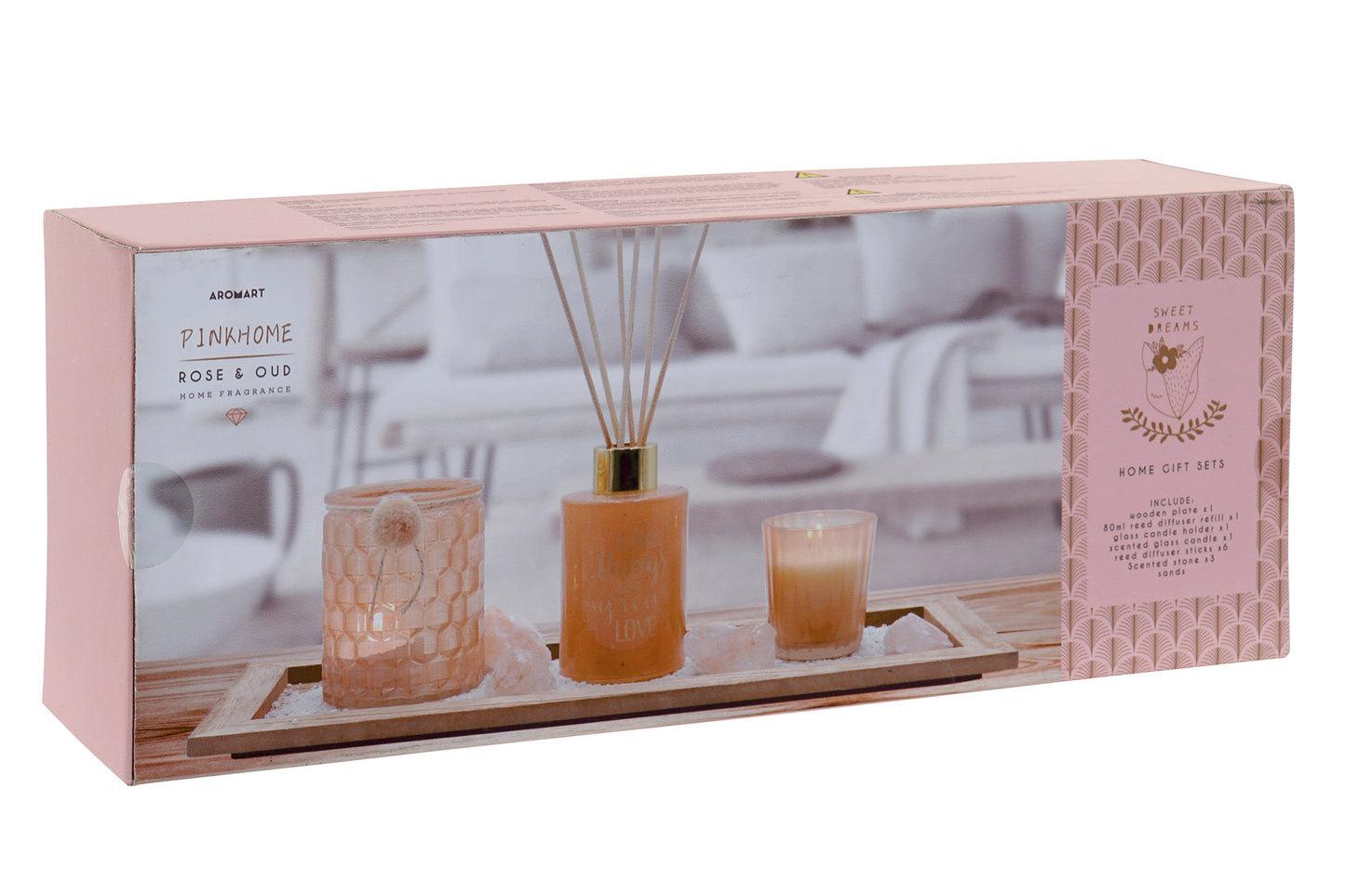 Set mikado colección Pink home. Rose & Oud - Oma Home