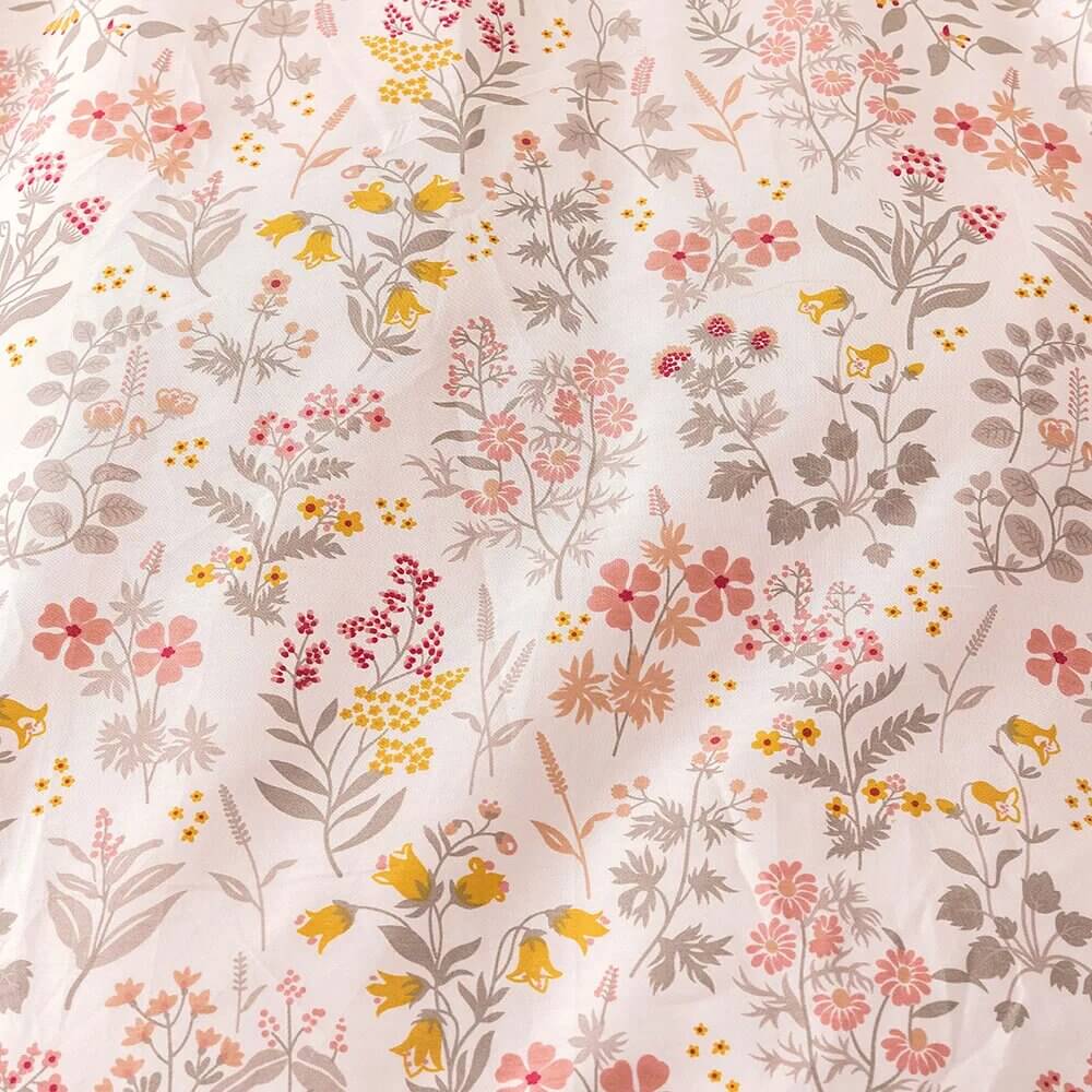 Capa de edredon mini flor de primavera, 100% Algodão.