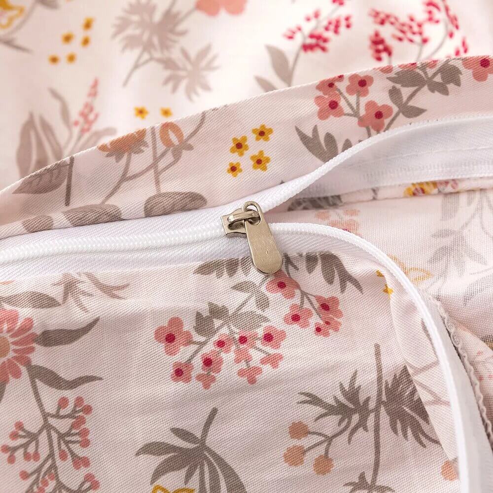 Capa de edredon mini flor de primavera, 100% Algodão.