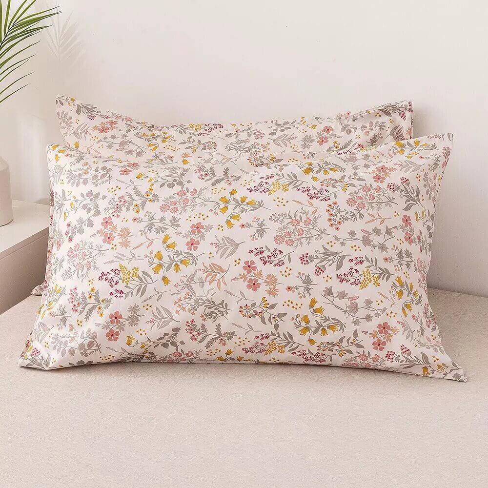 Capa de edredon mini flor de primavera, 100% Algodão.