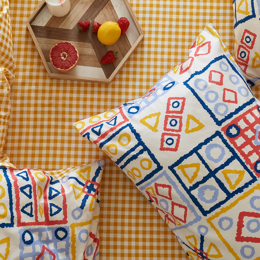 Funda de almohada con estampado, reversible. - Oma Home