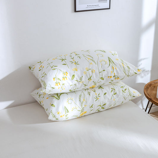 Funda de almohada con estampado de flores. - Oma Home