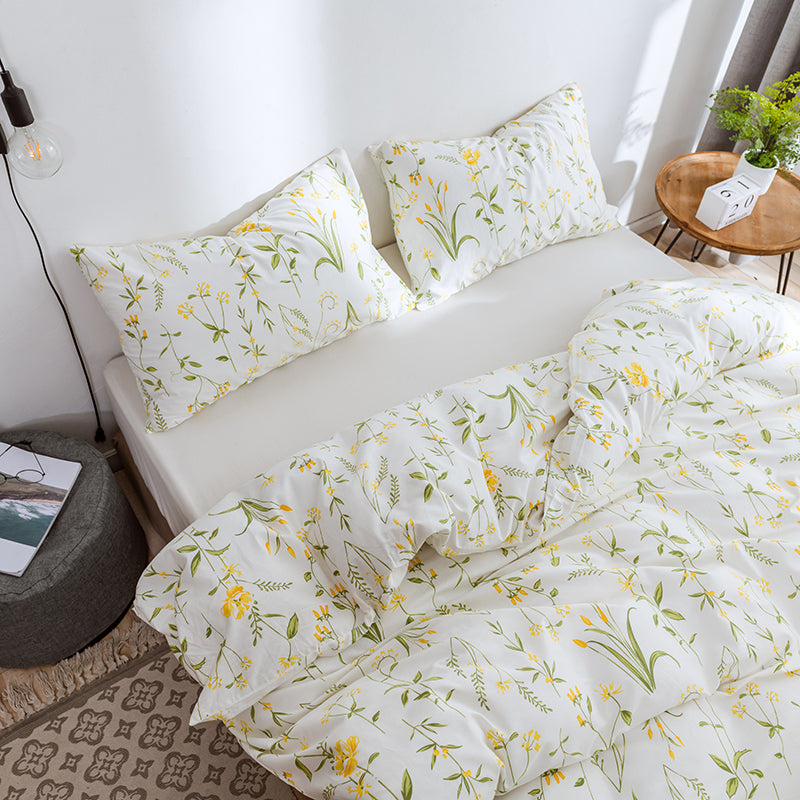 Funda de almohada con estampado de flores. - Oma Home