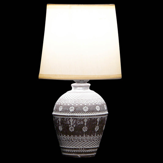 Lámpara de mesita. Pantalla beige. - Oma Home