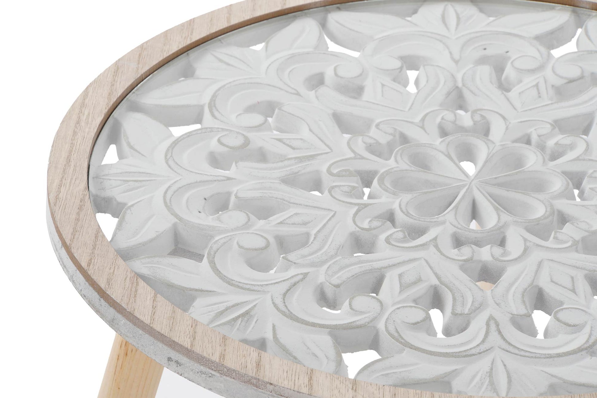 Mesita auxiliar decape Mandala. - Oma Home