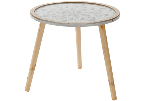 Mesita auxiliar decape Mandala. - Oma Home