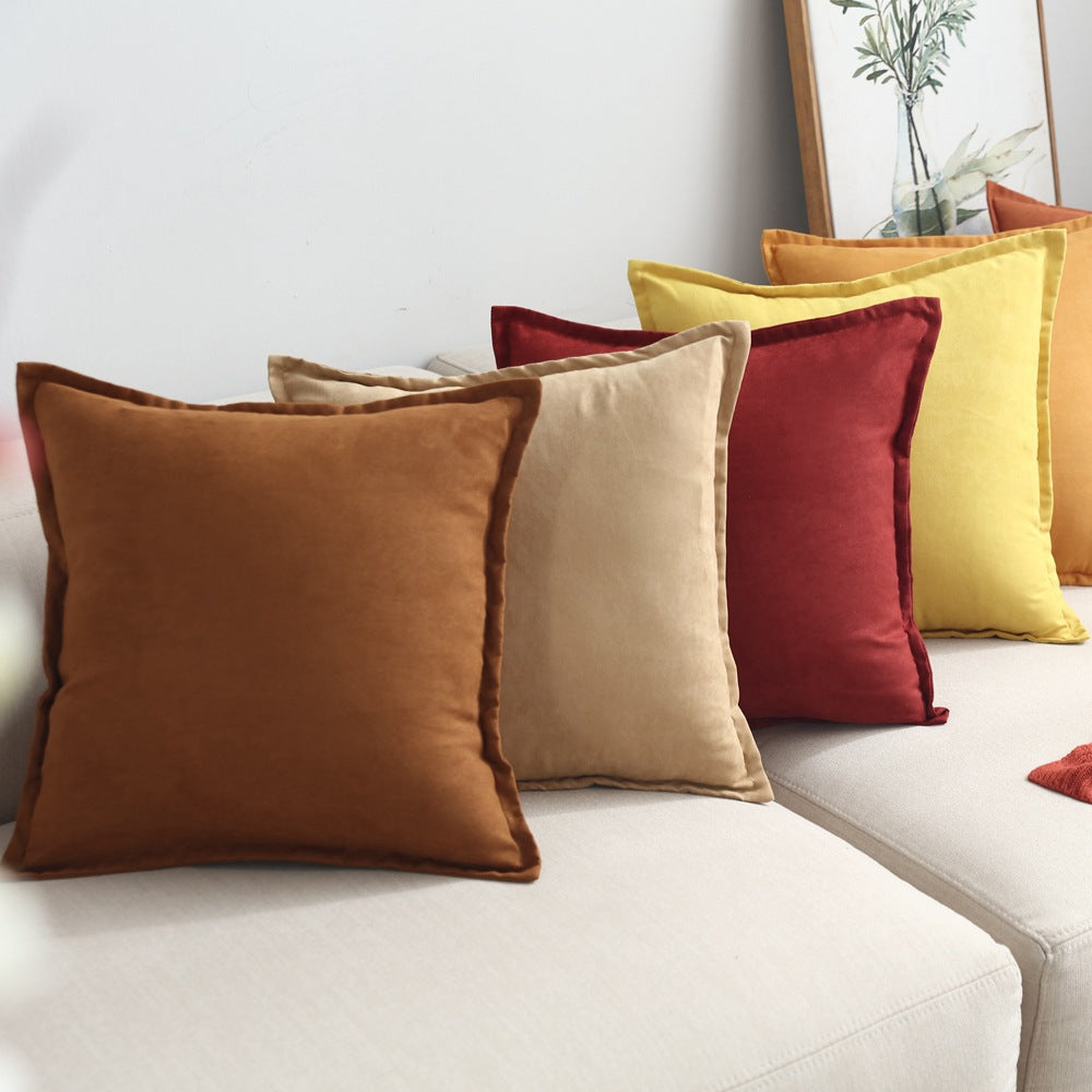 Funda de Cojín Liso. Color Beige Champagne. - Oma Home