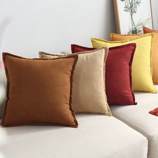 Funda de Cojín Liso. Color Beige Champagne. - Oma Home