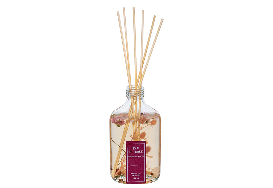 Difusor de aroma en sticks. 180 ml. Eau de Rose. - Oma Home