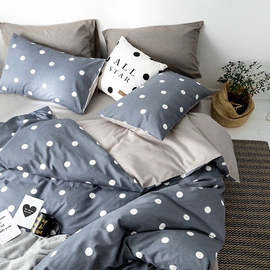 Funda de almohada con estampado de topos, reversible. - Oma Home